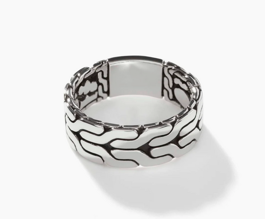 Carved Chain Band Ring